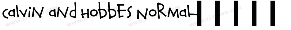 Calvin and Hobbes Normal字体转换